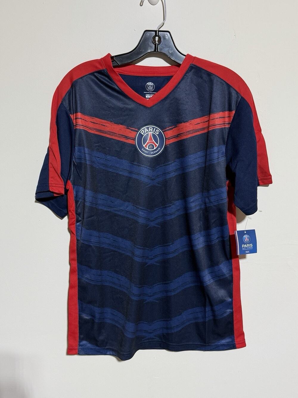 Official‎ 2022 PSG Navy Red Soccer Jersey - Licensed Paris Fan Top Small